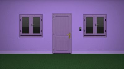 The purple and green room