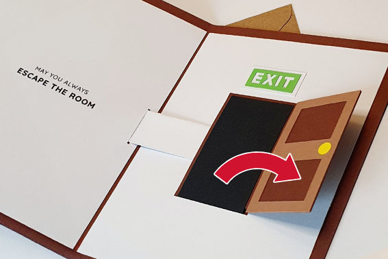 Escape The Room Pop-Up Card