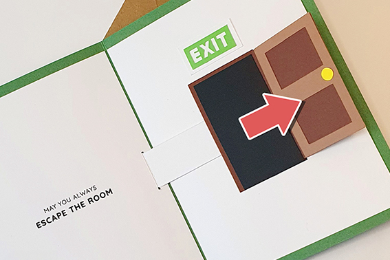 Escape The Room Pop-Up Card