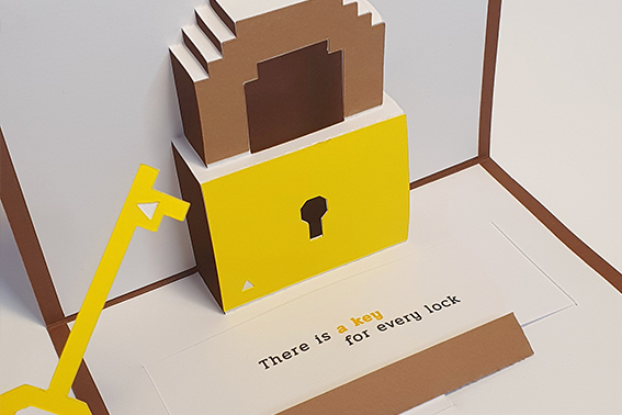 Escape Room Pop-Up Greeting Card