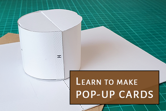 Cylinder Pop-Up Card Template from PopUpCardTemplates on Etsy