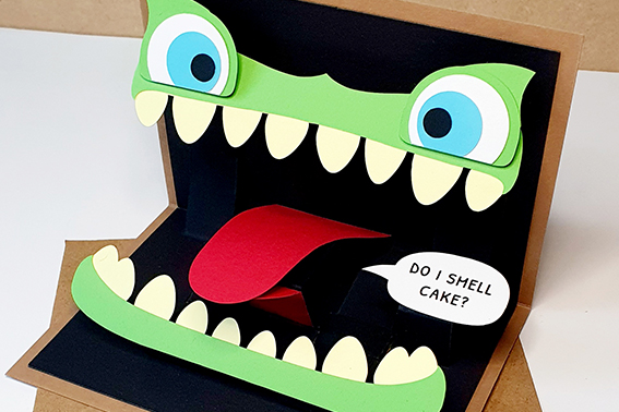 Mimic Monster Pop-Up Card