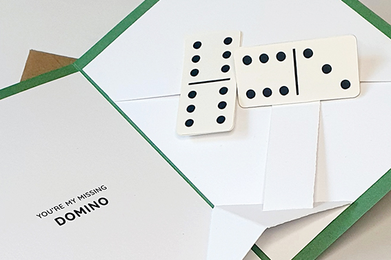 Missing Domino Pop-Up Card